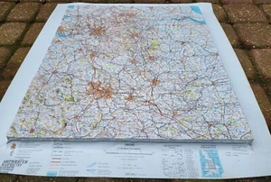 Russian Soviet Military Topographic Map 3D PLASTIC - BIRMINGHAM (UK) 1:500 000 - Picture 1 of 7