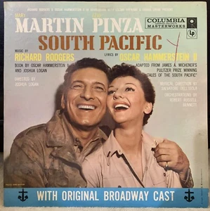 Mary Martin Ezio Pinza South Pacific Broadway Musical 1957 LP Vinyl OL-4180* - Picture 1 of 2