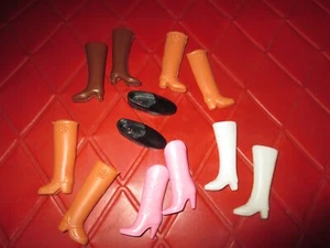 LOTE De Colección 6 Pares De BOTAS/ZAPATOS KEN'S ESTILO BARBIE MUÑECA MODA-AÑOS 80 - Imagen 1 de 3
