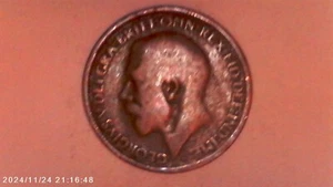 1915 UK Great Britain Half Penny World Coin BT52 - Picture 1 of 2