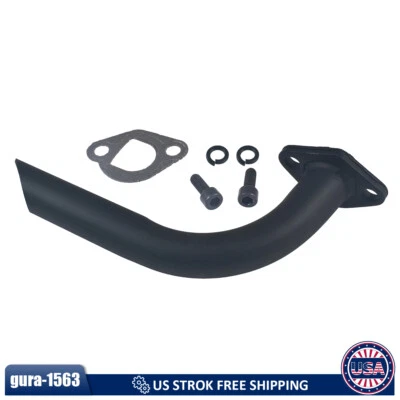 Mini tubo de escape de bicicleta para Predator 212cc 196cc Honda GX160 GX200 Go Kart - Imagem 1 de 4