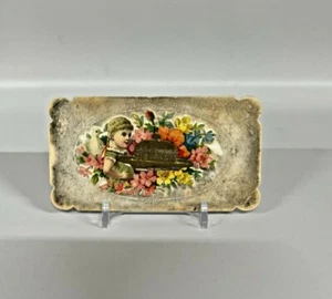 Victorian Greetings Card “Yours Truly” Embossed Middle Opens Up To Reveal Name - Picture 1 of 5