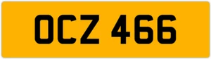 OCZ 466 O 3x3 DATELESS PRIVATE NUMBER PLATE OLLY OWEN OSCAR OLY OL OLIVIA ORLA - Picture 1 of 1