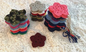 Crochet Star Ornaments - 42 Total - Multi Colors - Picture 1 of 7