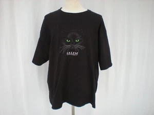 Vintage Salem Massachusetts Shirt Mens 3XL Black Cat Eyes Graphic Y2K - Picture 1 of 6