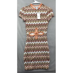 New Rue21 Short Sleeve Multicolor Dress Young Adult Size Medium Women Casual - Picture 1 of 12