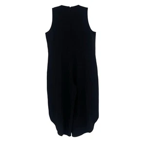 Lucca Couture Women's Size Large Black Sleeveless Jumpsuit Wide Leg Crop - Picture 1 of 14