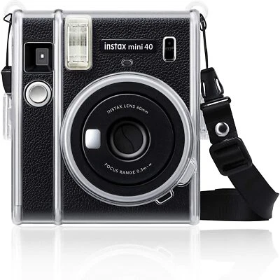 Funda protectora transparente para cámara fotográfica instantánea Fujifilm Instax Mini 40 cubierta dura Foto 1 de 4