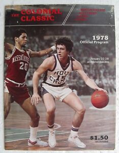 1978 Colonial Classic Basketball Program (POOR CONDITION) BC U.Mass Holy Cross +