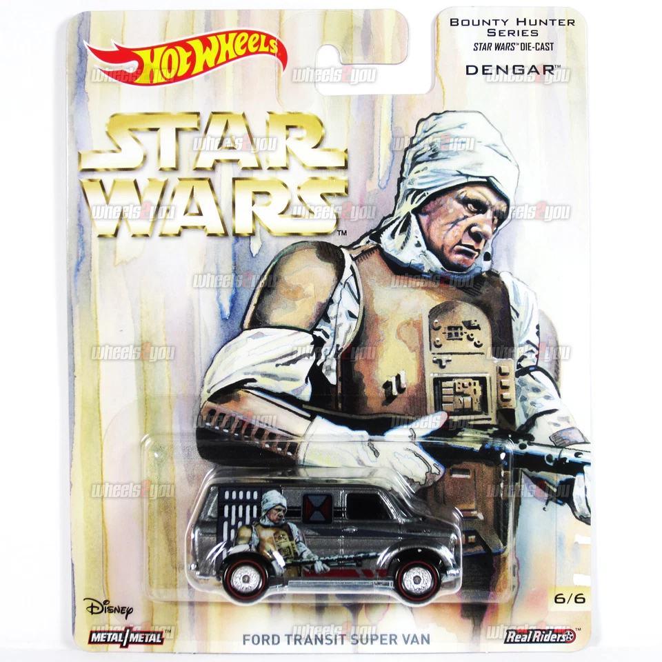 Hot Wheels Star Wars Ford TRANSIT Super Van Bounty Hunter Dengar Diecast 1 64