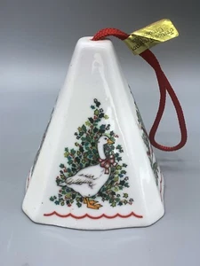 Porcelain Christmas Ornament JASCO FESTIVE FRAGRANT Duck Goose - Picture 1 of 5