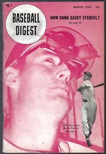 March 1949 Baseball Digest - Ted Williams cover NM Near Mint - Picture 1 of 2