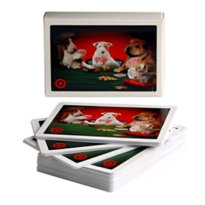Target Dogs Playing Poker Cards NEW Bullseye the Bull Terrier Dog Sealed pkg. - Imagen 1 de 2