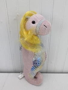 Ganz Shimmer Cove Venus Seahorse Plush 11" Stuffed Animal H14015 Pink Yellow - Picture 1 of 11