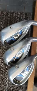SET OF 5 LADIES POWERBILT TRX DEEP CAVITY BACK GOLF IRONS 7 8 9 PW SW EXCELLENT - Picture 1 of 6