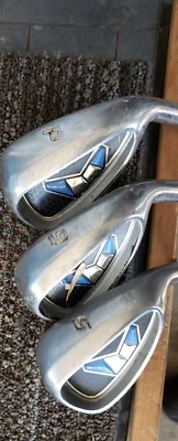 SET OF 5 LADIES POWERBILT TRX DEEP CAVITY BACK GOLF IRONS 7 8 9 PW SW EXCELLENT - Image 1 of 4