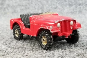 Vintage Corgi CJ5 Jeep 1/43 scale diecast toy made Gt Britain red - Picture 1 of 11