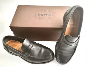SCARPE UOMO CHURCH'S PEMBREY TG. 70 G ITA 41 MOCASSINO PELLE NERE ORIGINALI - Bild 1 von 8