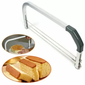 Herramienta de decoración de pasteles con cortadora de alambre de 3 hojas perfecta para resultados profesionales - Imagen 1 de 12