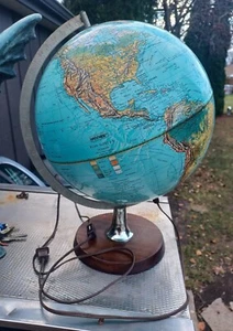 Vintage Hammond Scan-Globe A/S Lighted Globe - 1972 MCM Illuminated Globe - Picture 1 of 11