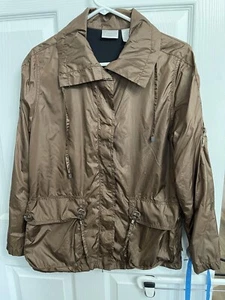 Chicos Zenergy Windbreaker Utility Jacke Damen 0 US Small braun Taschen - Bild 1 von 5