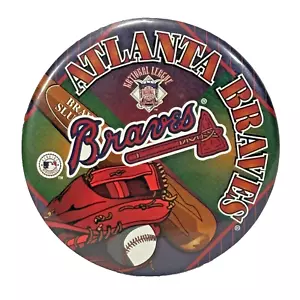 Prendedor de béisbol Atlanta Braves 3,5" Jumbo XL Pinback MLB Wincraft - Imagen 1 de 13