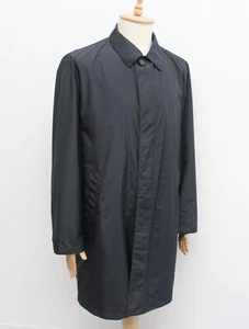 Men's KITON Nylon Long Lightweight Coat Overcoat Navy RARE made in ITALY 56 XL - Picture 1 of 18