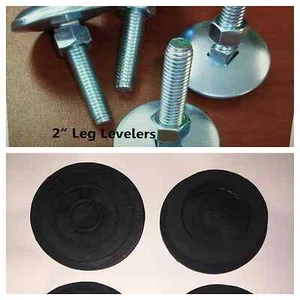 Juego de 4 niveladores de patas (2") Y 4 pies de goma **NUEVO** ~~ENVÍO GRATUITO~~ - Imagen 1 de 3