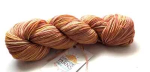 Single Skein Sunshine Yarns Superwash Merino Worsted Spread Color - Sun Coral - Picture 1 of 1