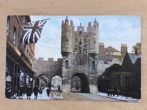 Vintage Postcard - Micklegate Bar York Street Scene Posted 1905 - Picture 1 of 2