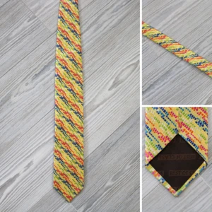 Robert Talbott Mens Neck Tie Abstract Rainbow SILK Designer Colorful L 60'" W 3" - Picture 1 of 7