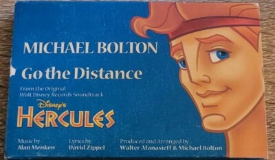 1997 Hercules Walt Disney Michael Bolton Cassette Tape Go The Distance Single - Image 1 of 4