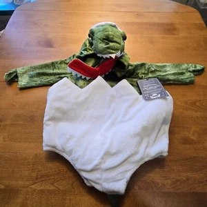 POTTERY BARN KIDS BABY DINO T-REX EGG HALLOWEEN COSTUME SIZE 12-24 MONTHS - Picture 1 of 9