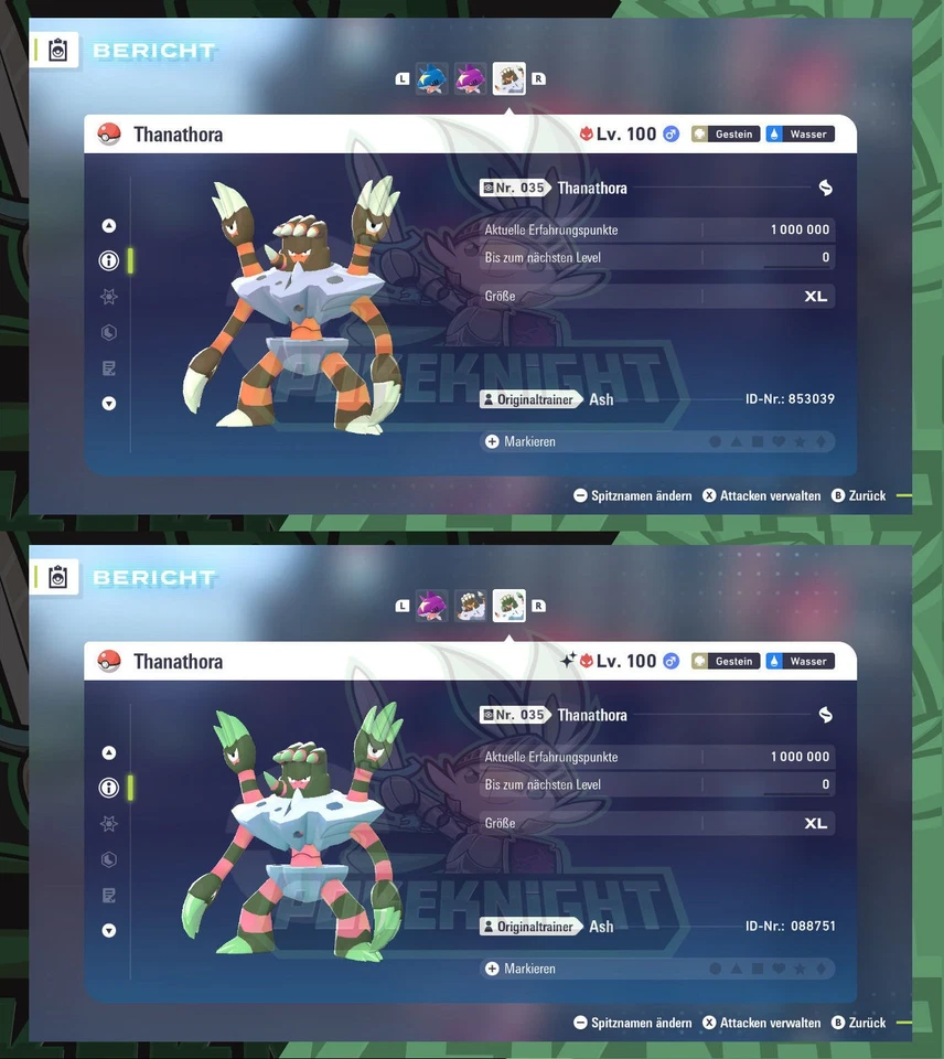 Thanathora Shiny/ non shiny Meisterball Max. EV 6IV/ DV Pokemon ZA Legenden: Z-A - Bild 1 von 1