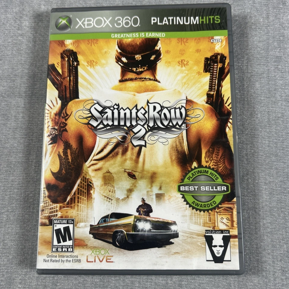 Saints Row 2 XBOX 360 Platinum Hits Video Game Verified Working - Image 1 of 4