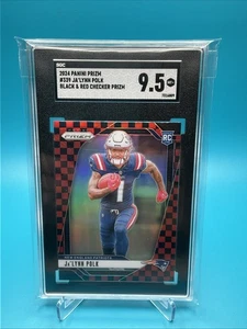 2024 Panini Prizm - Rookies Ja'Lynn Polk #339 Black & Red Checker Prizm SGC 9.5 - Picture 1 of 2