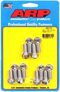 ARP 400-1101 Header Bolt Kit For SBC Stainless Steel 3/8X.750" Hex Head - Picture 1 of 1