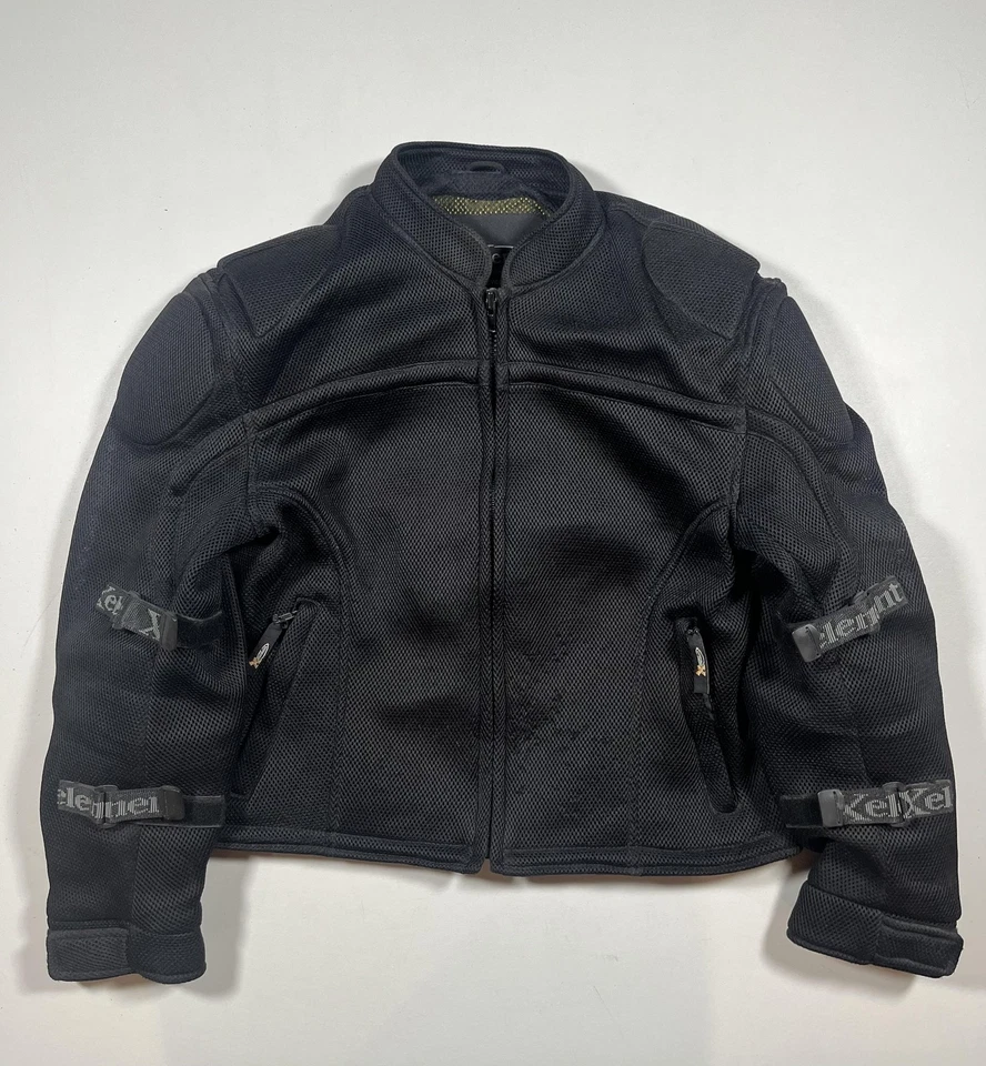 Xelement Mesh Motorcycle Jacket Mens XL Black Armored Protective Riding Gear - Image 1 of 4