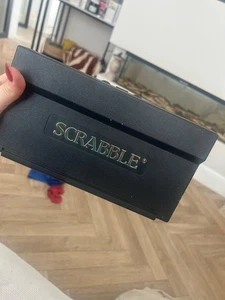 Vintage Rare 1997 Travel Scrabble Black Hard Case Complete Set #1320 - Picture 1 of 3