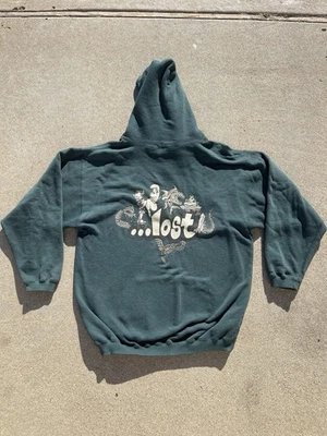 Sudadera con capucha verde vintage Lost Enterprises talla L Foto 1 de 4