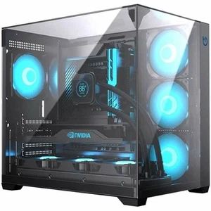 Case computer desktop ATX Hiditec CHA010056 Nero - Bild 1 von 5