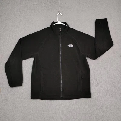 The North Face Fleece Jacket Mens L Black Full Zip Hand Pockets Outdoor Workwear - Image 1 of 4