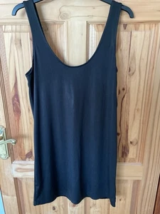 Topshop Wet Look Stretch Vest Top/dress Size 12 BNWT - Picture 1 of 5