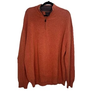 W.H. Belk Herren Pullover Orange XXL Kaschmir Langarm V-Ausschnitt Pulli Sweater - Bild 1 von 6