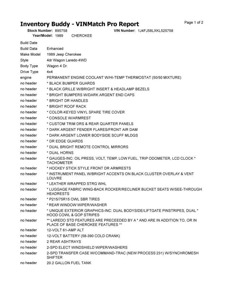 Automatic Transmission 4WD 6 Cylinder Fits 87-90 CHEROKEE 375936 Foto 1 de 3