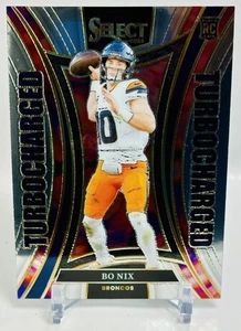 2024 Panini Football Select Bo Nix Turbocharged #16 RC Denver Broncos - Bild 1 von 2