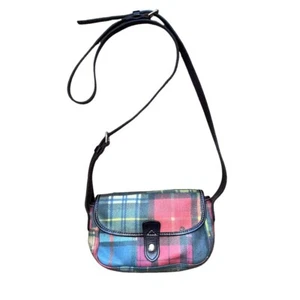 Mini borsa a tracolla vintage anni 90 DOONEY & BOURKE patchwork coccinella - Foto 1 di 8