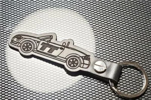 TT ROADSTER SCHLÜSSELANHÄNGER SCHWARZ LEDER 1.8 TURBO 180 220 MK1 AUTO - Bild 1 von 8