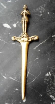 Coupe papier en laiton - Photo 1/2