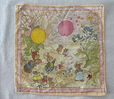 Placa de desenho Country 3x3 peças 1970’s Hankie Nakanishi A Noel Woodsy Animals - Imagem 1 de 4